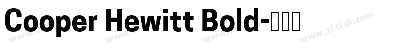 Cooper Hewitt Bold字体转换